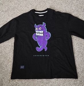Groundwork Purple Angry Monster Skater Tshirt‎ Unisex Large